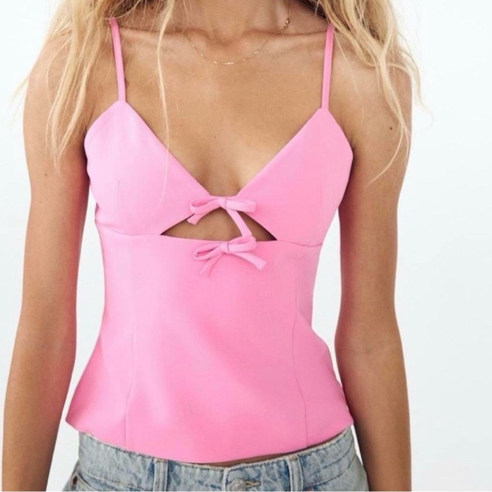 Zara Top with Bow Detail
